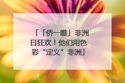 「侨一瞧」非洲日狂欢！他们用色彩“定义”非洲