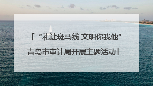 “礼让斑马线 文明你我他” 青岛市审计局开展主题活动