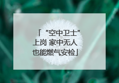 “空中卫士”上岗 家中无人也能燃气安检
