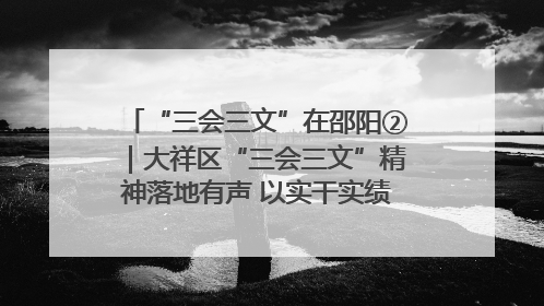 “三会三文”在邵阳②｜大祥区“三会三文”精神落地有声 以实干实绩助力区域高质量发展
