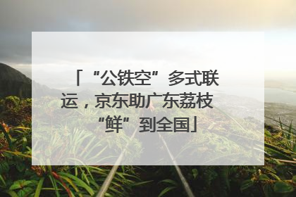 “公铁空”多式联运，京东助广东荔枝“鲜”到全国