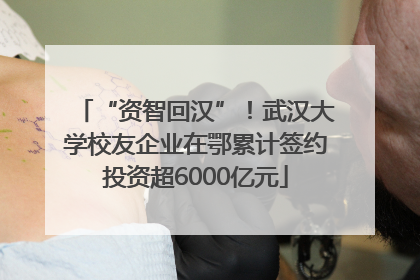 “资智回汉”！武汉大学校友企业在鄂累计签约投资超6000亿元
