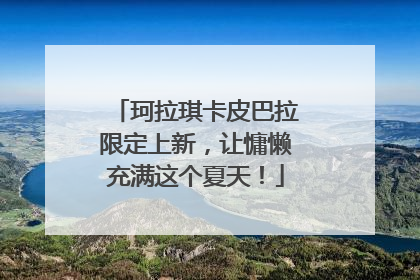 珂拉琪卡皮巴拉限定上新，让慵懒充满这个夏天！