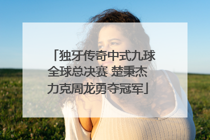 独牙传奇中式九球全球总决赛 楚秉杰力克周龙勇夺冠军