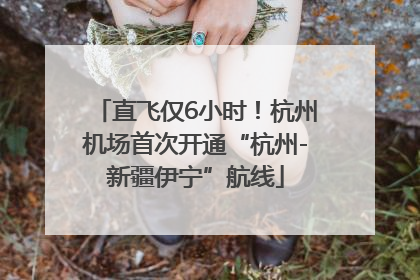 直飞仅6小时！杭州机场首次开通“杭州-新疆伊宁”航线