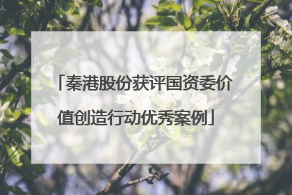 秦港股份获评国资委价值创造行动优秀案例