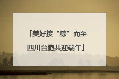美好接“粽”而至 四川台胞共迎端午