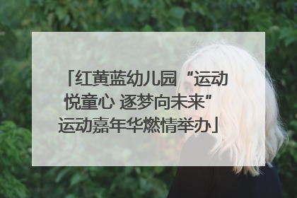 红黄蓝幼儿园“运动悦童心 逐梦向未来”运动嘉年华燃情举办