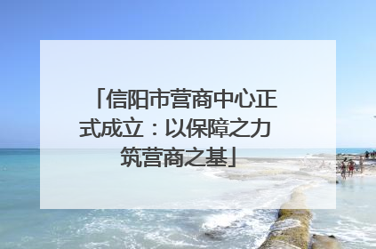 信阳市营商中心正式成立：以保障之力 筑营商之基