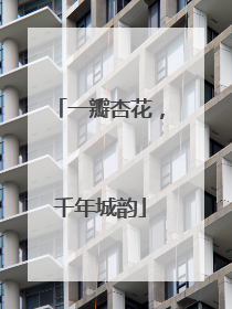 一瓣杏花，千年城韵