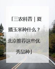 三农科普｜夏播玉米种什么？北京推荐这些优秀品种