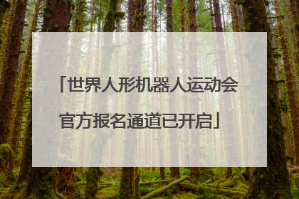 世界人形机器人运动会官方报名通道已开启