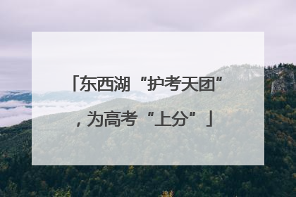东西湖“护考天团”，为高考“上分”