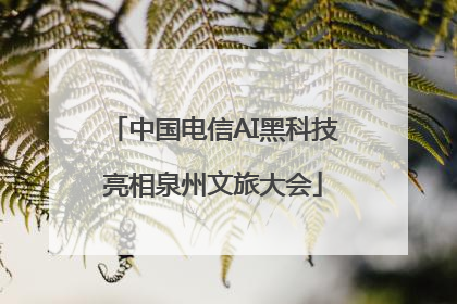 中国电信AI黑科技亮相泉州文旅大会