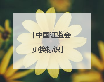 中国证监会更换标识