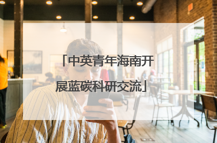 中英青年海南开展蓝碳科研交流