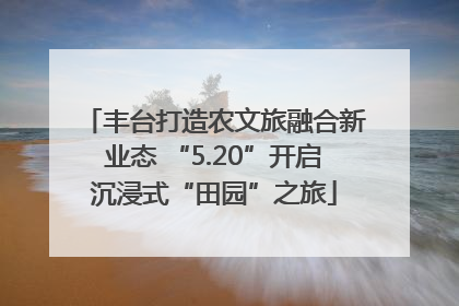 丰台打造农文旅融合新业态 “5.20”开启沉浸式“田园”之旅
