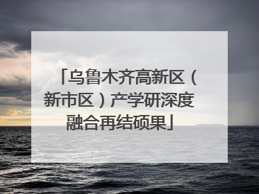 乌鲁木齐高新区（新市区）产学研深度融合再结硕果