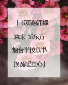 书页翻涌绿意来 新东方烟台学校以书换蔬暖童心