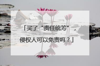 买了“责任统筹”，侵权人可以免责吗？