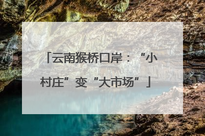 云南猴桥口岸：“小村庄”变“大市场”