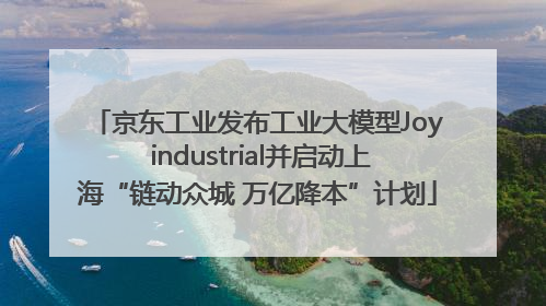 京东工业发布工业大模型Joy industrial并启动上海“链动众城 万亿降本”计划