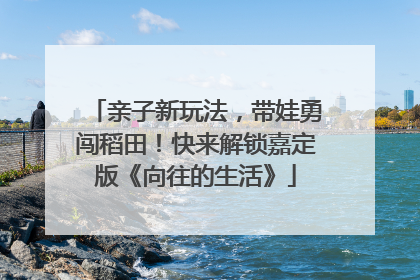 亲子新玩法，带娃勇闯稻田！快来解锁嘉定版《向往的生活》