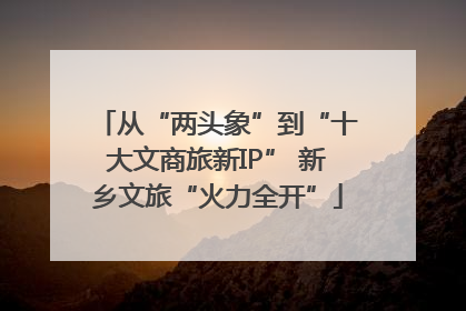 从“两头象”到“十大文商旅新IP” 新乡文旅“火力全开”