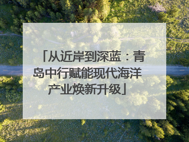 从近岸到深蓝：青岛中行赋能现代海洋产业焕新升级
