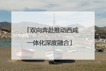 双向奔赴推动西咸一体化深度融合