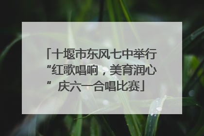 十堰市东风七中举行“红歌唱响，美育润心”庆六一合唱比赛