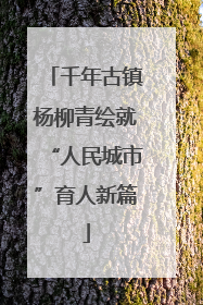 千年古镇杨柳青绘就“人民城市”育人新篇