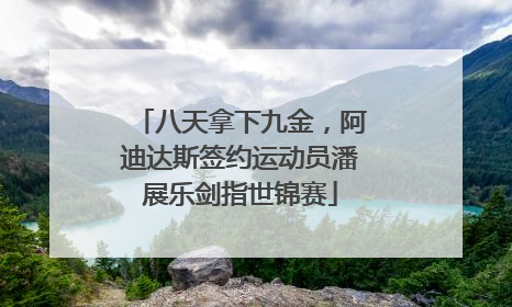 八天拿下九金，阿迪达斯签约运动员潘展乐剑指世锦赛
