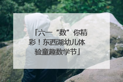 六一“数”你精彩！东西湖幼儿体验童趣数学节