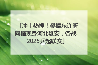 冲上热搜！樊振东许昕同框现身河北雄安，备战2025乒超联赛