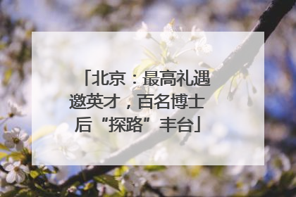 北京：最高礼遇邀英才，百名博士后“探路”丰台