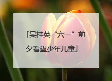 吴桂英“六一”前夕看望少年儿童