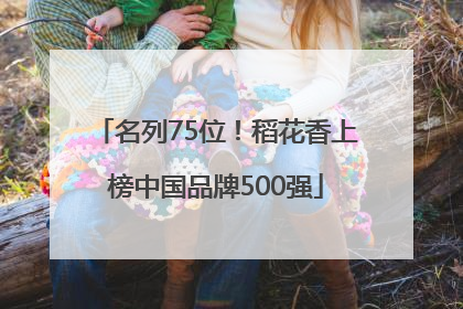 名列75位！稻花香上榜中国品牌500强