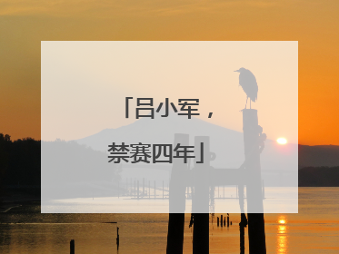 吕小军，禁赛四年