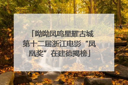 呦呦凤鸣星耀古城 第十二届浙江电影“凤凰奖”在建德揭榜