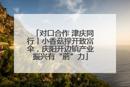对口合作 津庆同行丨小香菇撑开致富伞，庆阳开边镇产业振兴有“蘑”力