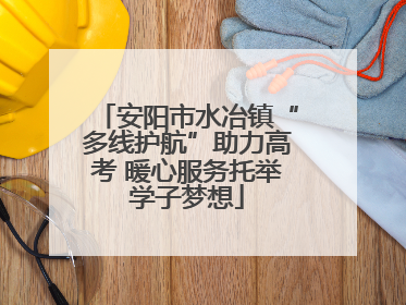 安阳市水冶镇“多线护航”助力高考 暖心服务托举学子梦想
