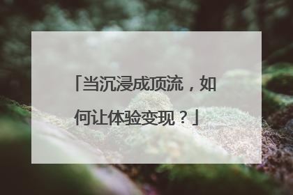 当沉浸成顶流，如何让体验变现？