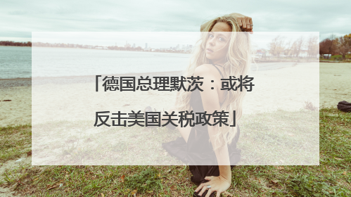 德国总理默茨：或将反击美国关税政策