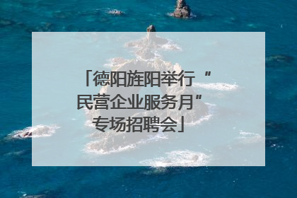 德阳旌阳举行“民营企业服务月”专场招聘会