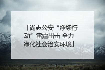 尚志公安“净场行动”雷霆出击 全力净化社会治安环境