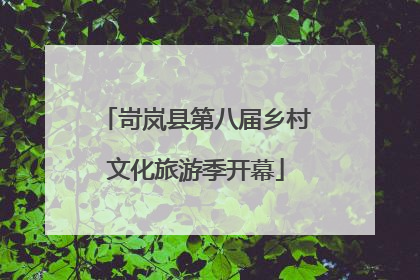 岢岚县第八届乡村文化旅游季开幕