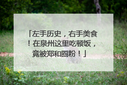 左手历史，右手美食！在泉州这里吃顿饭，竟被郑和圈粉！