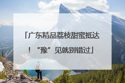 广东精品荔枝甜蜜抵达！“豫”见就别错过