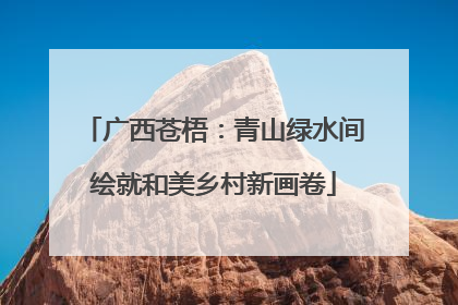 广西苍梧：青山绿水间绘就和美乡村新画卷